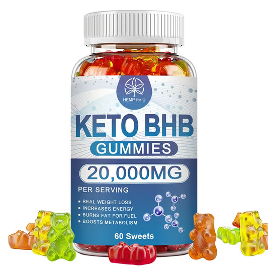 Keto Gummies for Energy, Digestion, Weight Management, and Overall Health -60 Vegetarian Gummies